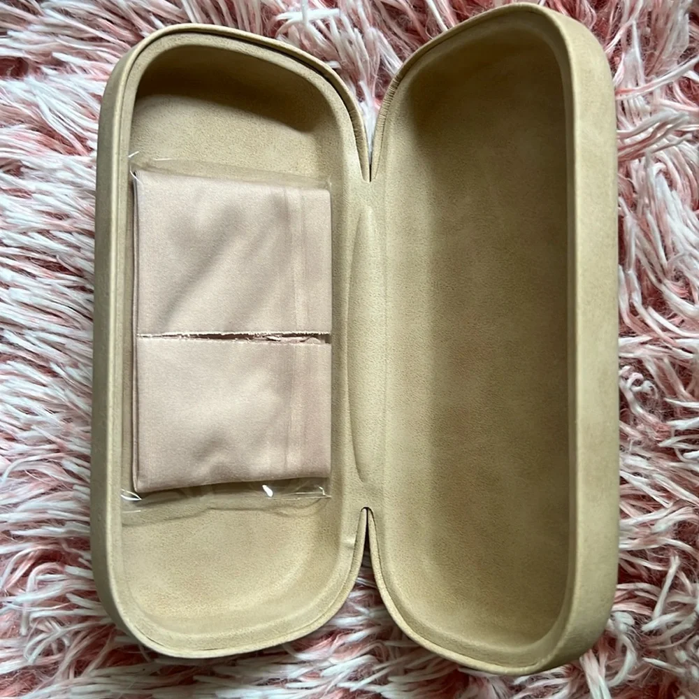 Chloé Empty Box Eyewear Sunglasses Clamshell Suede Leather Case Cloth